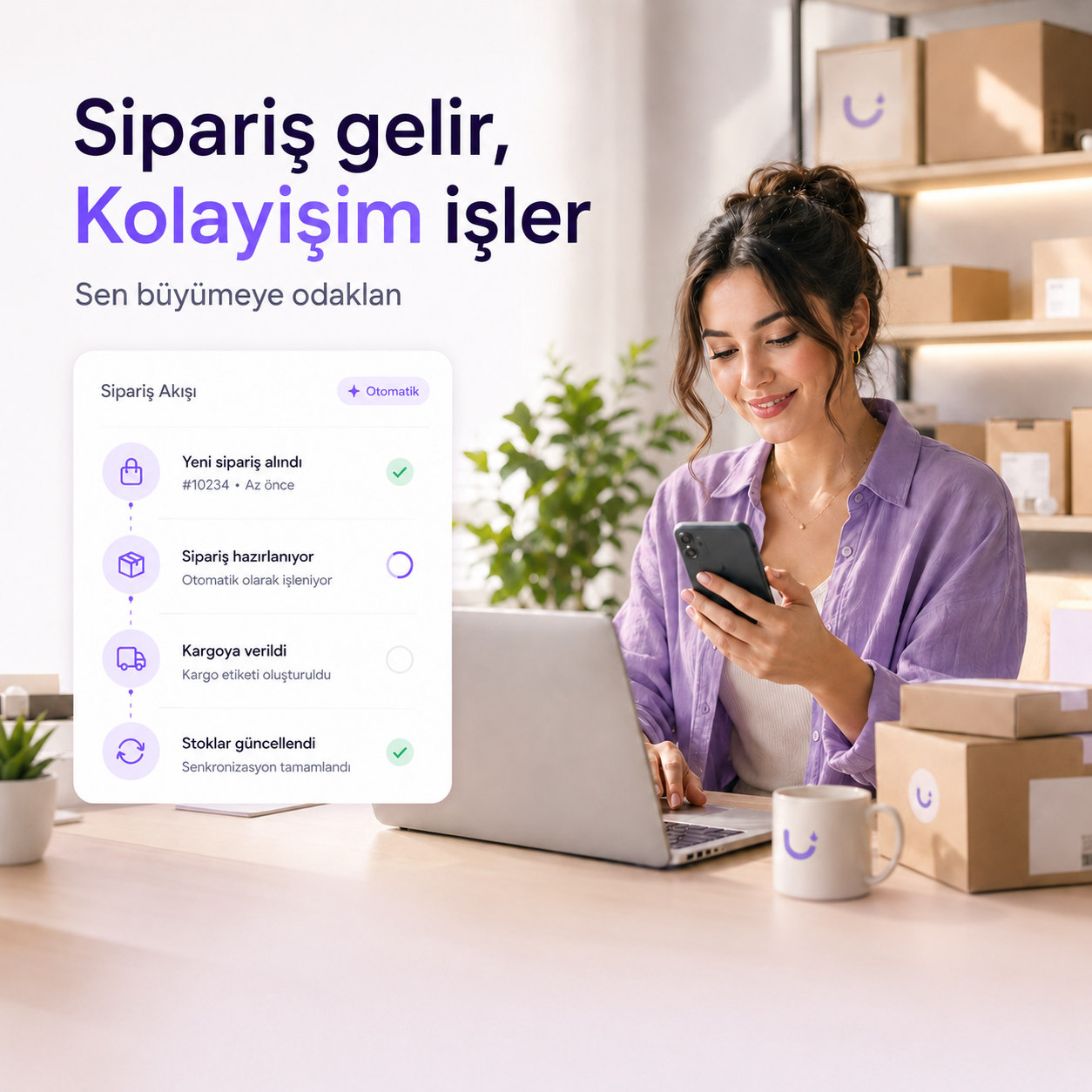 Otomatik sipariş yönetimi