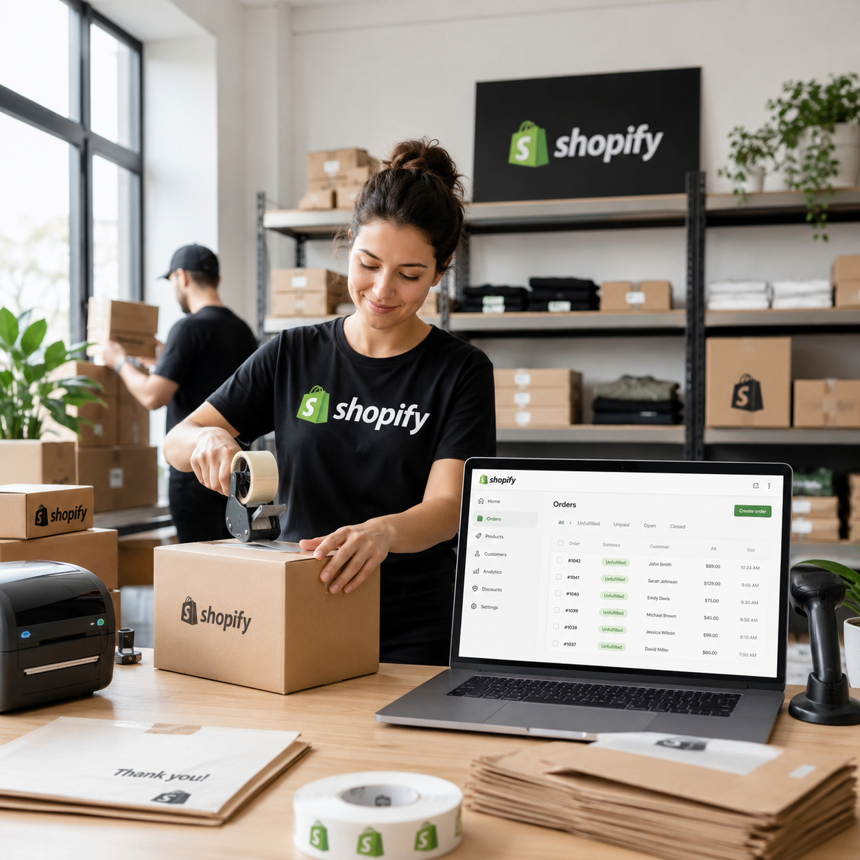 Shopify sipariş karşılama
